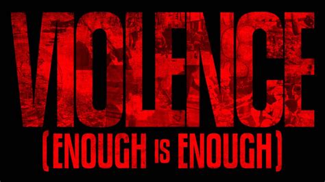 violence enough is enough lyrics